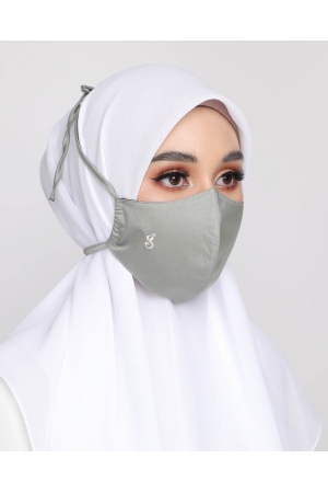 Satin faceMask │Sage Green